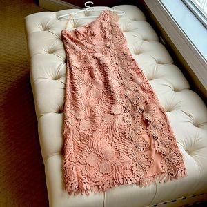 Reiss Mena Lace One Shoulder Dress- Size US 4